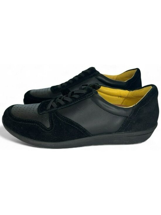 Vionic Shoes - Vionic Karigan Sneakers Women's Black Leather Suede Wmn's Size 6.5 DISPLAY SHOES